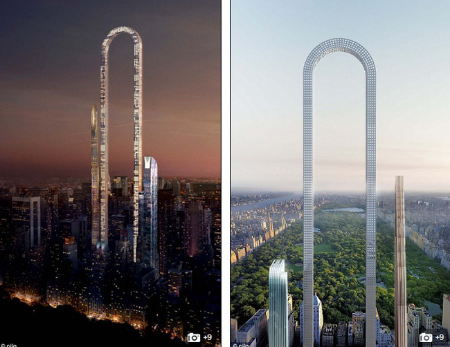  Tòa nhà dài nhất thế giới có thang máy uốn cong hình chữ U độc đáo